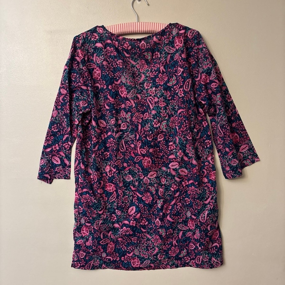 J. Crew Pink and Blue Tunic Top - Picture 2 of 3